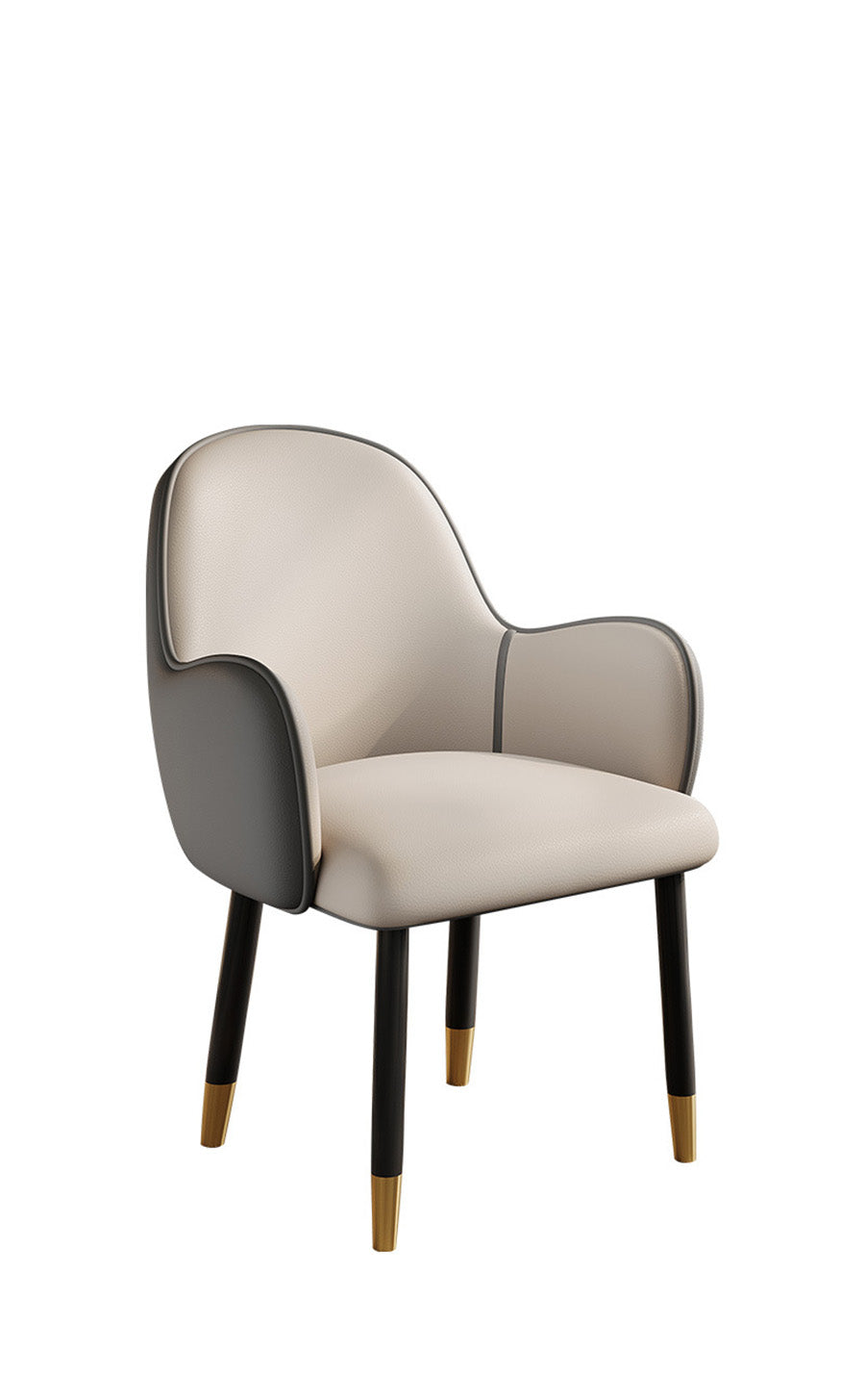 Tifo Affordable Luxury Orange and Grey Color-Block Dining Chair