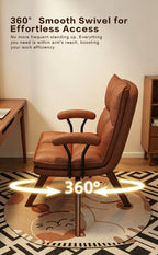 Jole Retro Caramel Leder Loungesessel