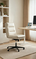 Duly Genuine Leather Executive Office Chair (Armless)