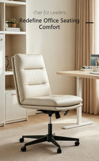 Duly Genuine Leather Executive Office Chair (Armless)