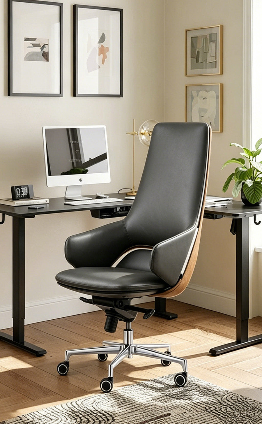 Title Luxury Ergonomic Leather Executive Boss Chair