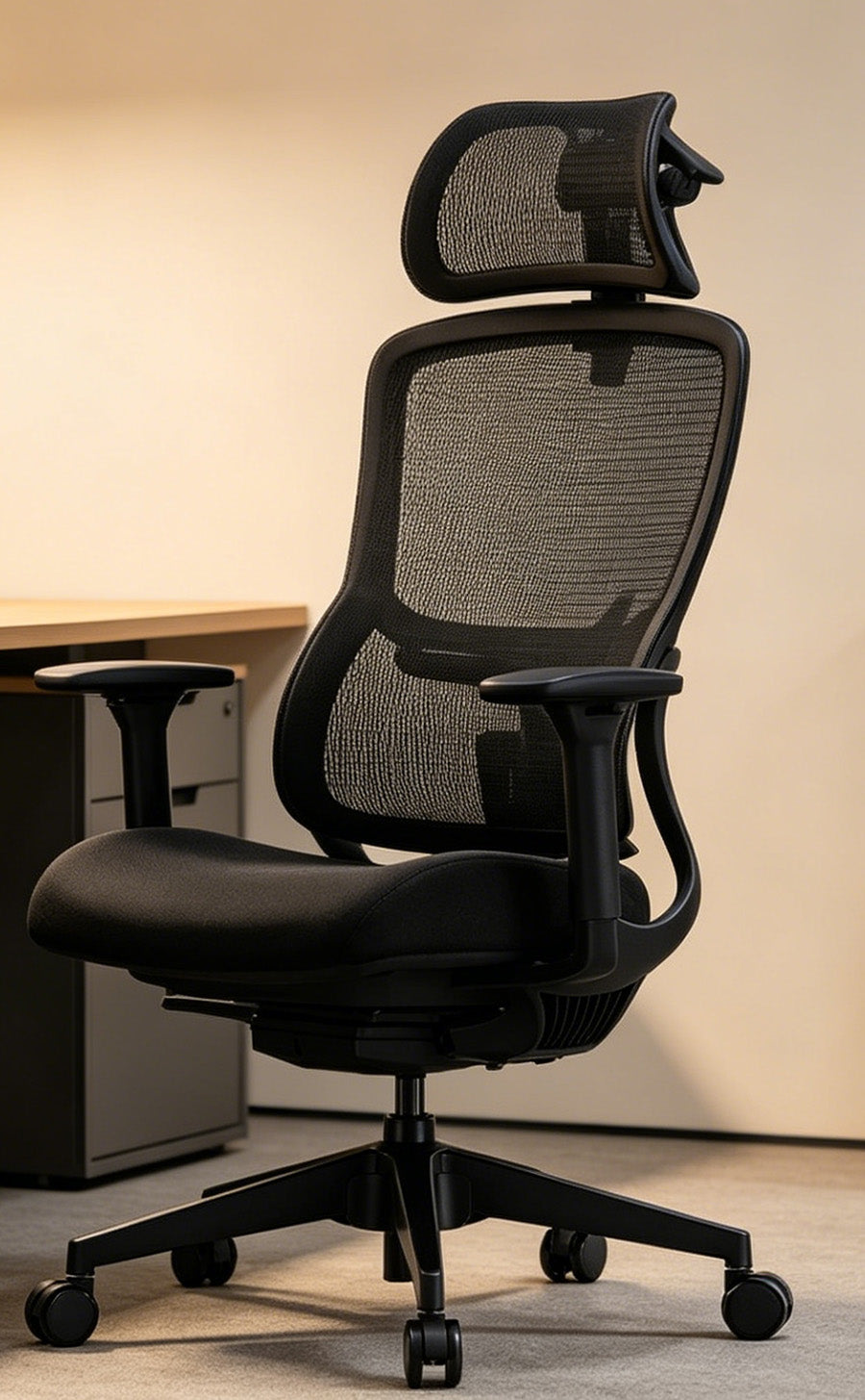 Fully Adjustable Ergonomic Chair with Lumbar Support