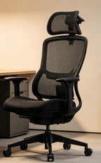Voll verstellbarer ergonomischer Stuhl mit Lordosenstütze