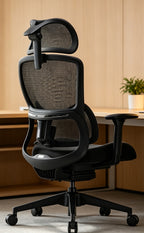 Voll verstellbarer ergonomischer Stuhl mit Lordosenstütze