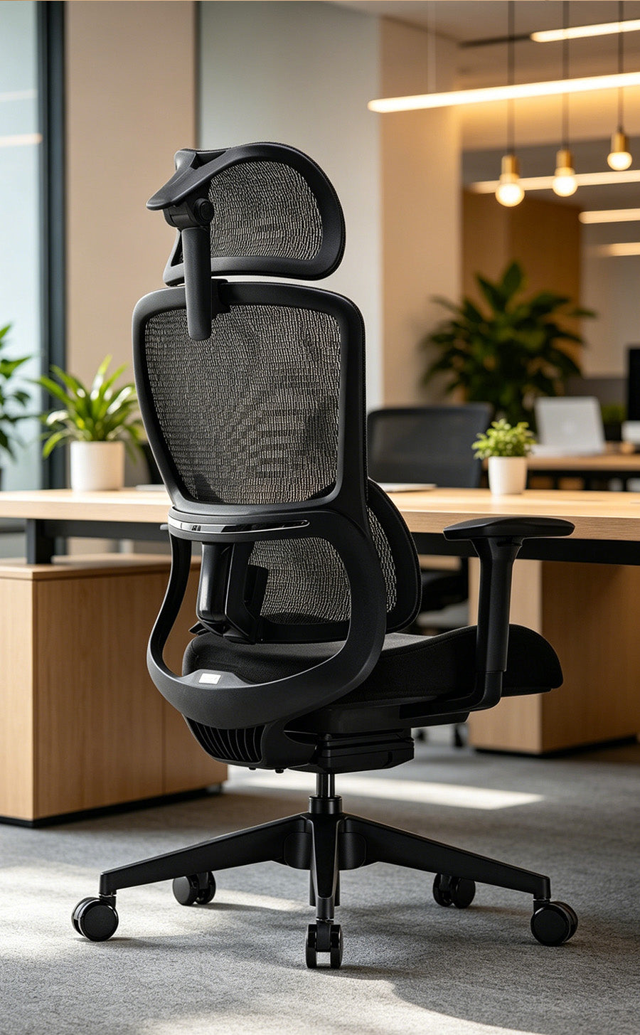 Fully Adjustable Ergonomic Chair with Lumbar Support