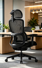 Voll verstellbarer ergonomischer Stuhl mit Lordosenstütze