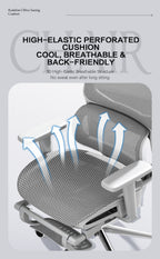 Kare Ergonomic Mesh Office Chair with Segmented Floating Lumbar Support