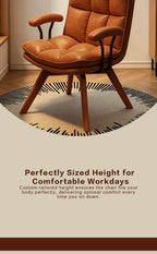 Jole Retro Caramel Leder Loungesessel