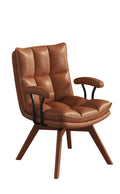 Jole Retro Caramel Leather Casual Chair