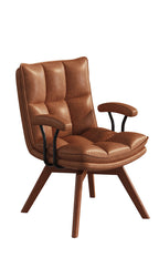 Jole Retro Caramel Leder Loungesessel