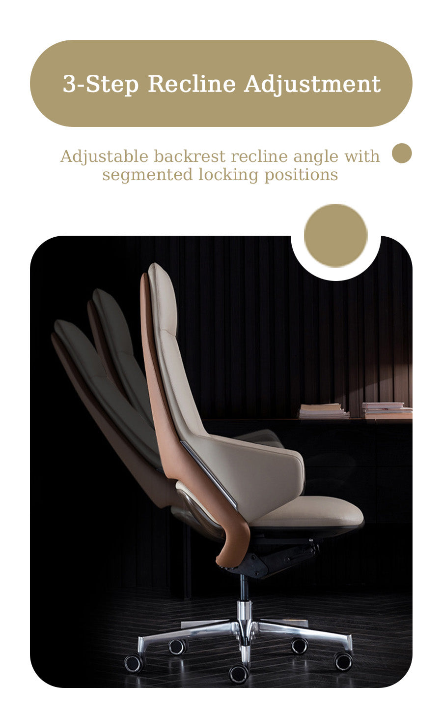 Title Luxury Ergonomic Leather Executive Boss Chair