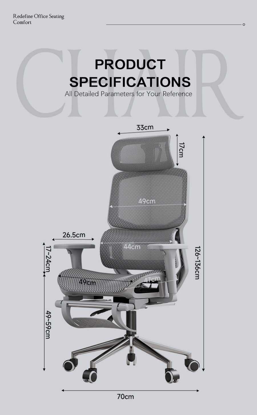 Kare Ergonomic Mesh Office Chair with Segmented Floating Lumbar Support