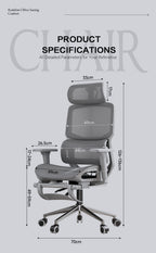 Kare Ergonomic Mesh Office Chair with Segmented Floating Lumbar Support
