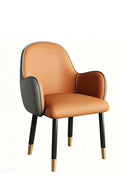 Tifo Affordable Luxury Orange and Grey Color-Block Dining Chair