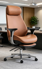 Sora Premium Bürostuhl aus echtem Leder